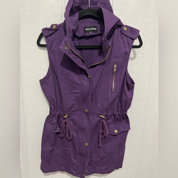 Zenana Outfitters Jackets & Blazers - - ZENANA size medium purple utility vest